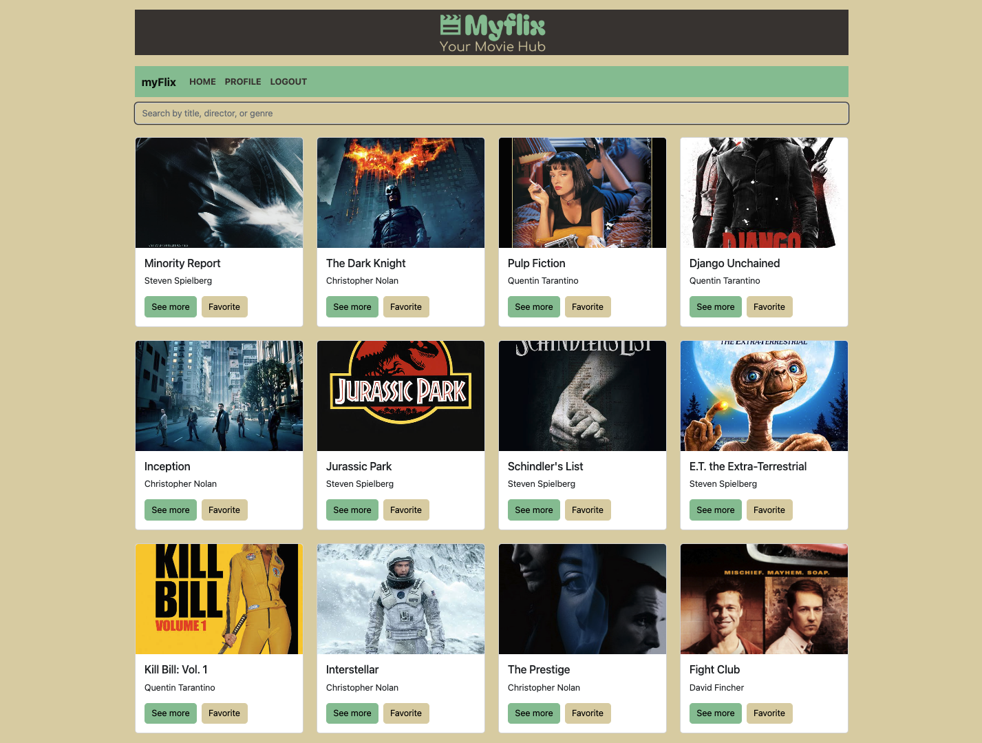 Project MovieApp Frontend